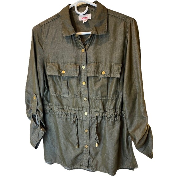 Tops - Women's Bongo Utility Shirt Snap Button - Size S
